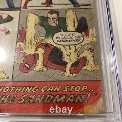 1963 Marvel Comics Amazing Spider-Man 4 CGC 0,5 1ère apparition de Sandman Silver Age, OW<br/> 

 <br/>   (Note: 'OW' is not translated as it likely refers to the comic's page quality, which is a common grading term in the comic book industry)