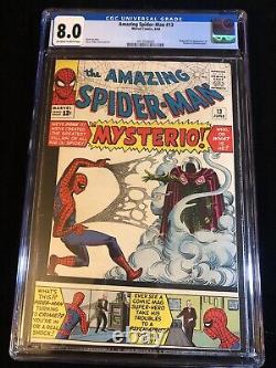 1964 Marvel Comics Amazing Spider-man # 13 Cgc 8.0 1ère Apparition De Mysterio