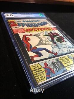 1964 Marvel Comics Amazing Spider-man # 13 Cgc 8.0 1ère Apparition De Mysterio