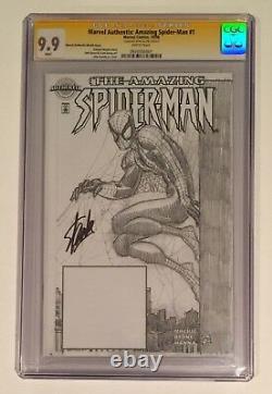 9.9. Stan Lee A Signé. Incroyable Spider-man #1 Marvel Authentix. Cgc S 9,9