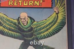 AMAZING SPIDER-MAN #7 CGC SS 3.5 Signé par Stan Lee Marvel 1963