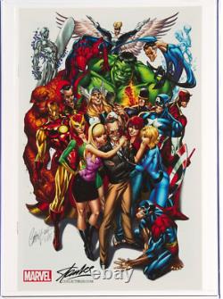 AVENGERS 1 CGC 9.8 ÉDITION STAN LEE J Scott Campbell Pages Blanches Hulk Spiderman