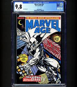Âge De Marvel #74 Cgc 9.8? Moon Knight 1989 Rare 1/13 Marvel Comics John Byrne Nm