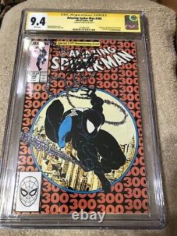 Amazing Spider Man 300 Cgc 9.4 Ss Stan Lee Auto 5/1988 Mcfarlane 1er Venom