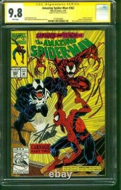 Amazing Spider Man 362 Cgc Ss 9.8 Stan Lee 2nd Carnage Venom 1992