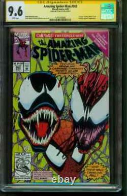 Amazing Spider Man 363 Cgc Ss 9.6 Stan Lee Auto 3rd Carnage Vs Venom 1992