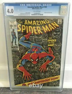 Amazing Spider-man #100 Cgc 4.0 Numéro Anniversaire Spiderman 1971 Stan Lee Romita