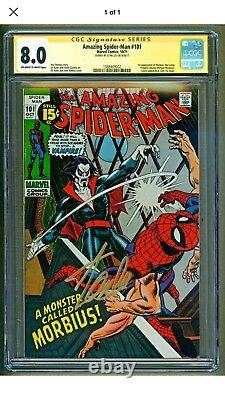 Amazing Spider-man #101 Marvel 1ère Apparition De Morbius Signé Stan Lee Cgc 8.0