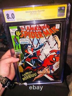 Amazing Spider-man #101 Marvel 1ère Apparition De Morbius Signé Stan Lee Cgc 8.0