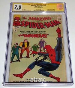 Amazing Spider-man #10 Cgc Ss Signature Autograph Stan Lee 1er Big Man Enforcer