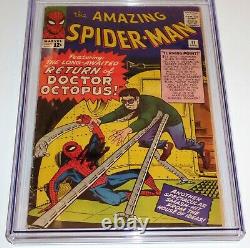 Amazing Spider-man #11 Cgc Ss Signature Autographe Stan Lee 2e Docteur Octopus