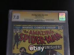 Amazing Spider-man #129 Cgc 7.0 Marvel Comics 1974 1st Punisher Signé Stan Lee