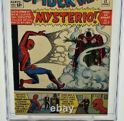 Amazing Spider-man #13 (1964) Cgc 5.5 Origine Qualifiée Et 1ère Application Mysterio Marvel