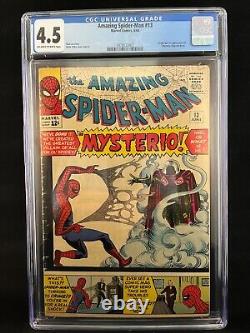 Amazing Spider-man #13 (cgc 4.5), Origine Et 1ère Apparition De Mysterio, 1964