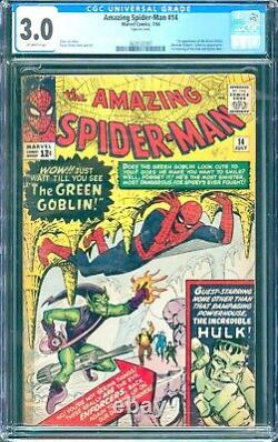 Amazing Spider-man #14 (1964) Cgc 3.0 - 1er Goblin Vert (norman Osborn) Hulk