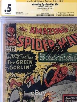 Amazing Spider-man # 14 Cgc. 5 Ss Signe Stan Lee 1er Green Goblin