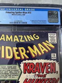 Amazing Spider-man 15 Cgc 4.5 1ère App Kraven The Hunter