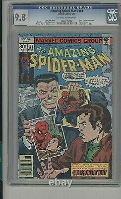 Amazing Spider-man #169 Stan Lee Cameo 1977 Cgc 9,8 Ow-white Pages
