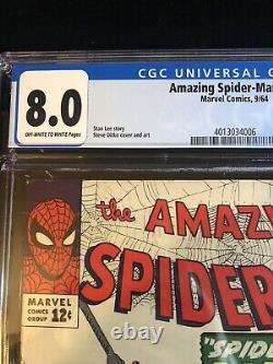 Amazing Spider-man #16 1st Daredevil Crossover Comparance Cgc 8.0 Numéro Cley
