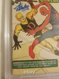 Amazing Spider-man #16 Cbcs 5.0-signé Par Stan Lee-key 1st Daredevil Crossover