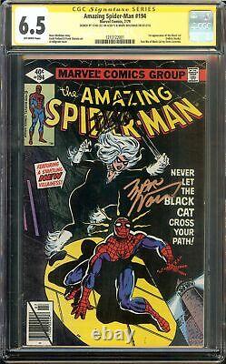 Amazing Spider-man #194 Cgc 6.5 Ss Stan Lee, Wolfman, 1st Black Cat Marvel 1979