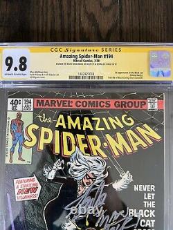 Amazing Spider-man 194 Cgc 9.8 Ss Stan Lee & Marv Wolfman 1st Black Cat