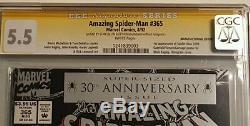 Amazing Spider-man (1963 1ère Série) # 365 Cgc Art 5.5 Par Stan Lee L'homme Lui-même