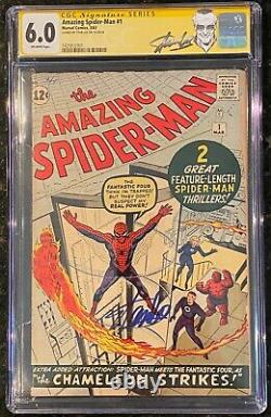 Amazing Spider-man 1 1963 Cgc 6.0 Silver Age Signé Stan Lee Marvel Classic Rare