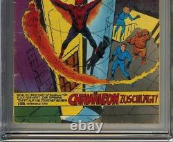 Amazing Spider-man #1 1974 Cgc 3.5 Édition Allemande Signé Stan Lee Jack Kirby Cvr