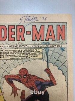 Amazing Spider-man 1 Cgc 5.0 Pages Blanches Signées Stan Lee 1976
