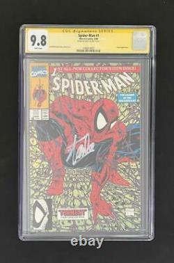 Amazing Spider-man #1 Cgc 9,8 Ss Signé Stan Lee Green Variant Mcfarlane 300