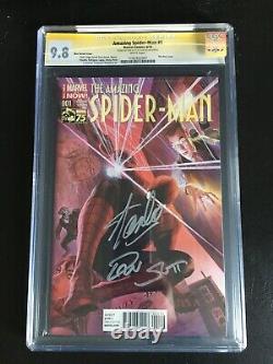 Amazing Spider-man #1 Cgc 9.8 Ss Stan Lee Dan Slott. Alex Ross Variante Pg Blanc