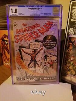 Amazing Spider-man 1 Cgc Grail 1963 Question Clé Merveille Stan Lee Rare