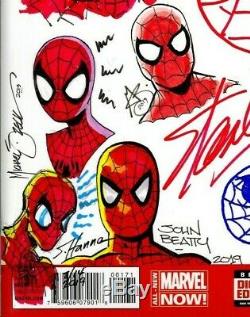 Amazing Spider-man # 1 Cgc Ss 9.8 Signé Et Esquissées Par Stan Lee & 8 Legends Rare