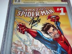 Amazing Spider-man #1 Cgc Ss Signature Autograph Stan Lee Ramos 1ère Variante D