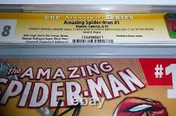 Amazing Spider-man #1 Cgc Ss Signature Autograph Stan Lee Ramos 1ère Variante D