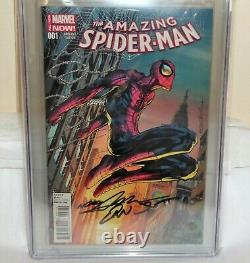 Amazing Spider-man #1 Cgc Ss Signature Autographe Stan Lee Neal Adams Variante