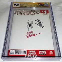 Amazing Spider-man # 1 Cgc Ss Sketch Signature Stan Lee John Romita Blank Cover
