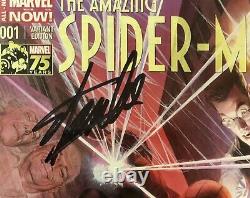 Amazing Spider-man #1 Ross Couleur 75 Ans Cgc 9.8 Signé Par Stan Lee Le 11/4/18