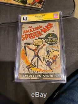 Amazing Spider-man # 1 Série Cgc 1.5 Signature Signé Par Stan Lee! Quelque Chose Qu'il Faut Posséder