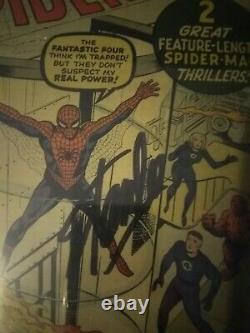 Amazing Spider-man #1 Signé Par Stan Lee Le 4/12/15off Blanc À Pages Blanches