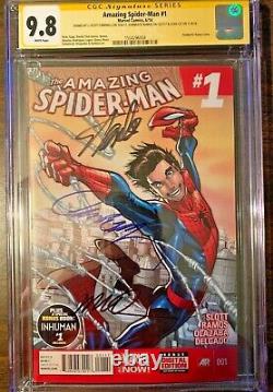 Amazing Spider-man # 1 Une 3ème Série Cgc Ss 9.8 Signé Stan Lee, Ramos Campbell