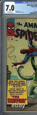 Amazing Spider-man #20 Cgc 7.0 Première Application Scorpion Marvel 1965 Homecoming Key