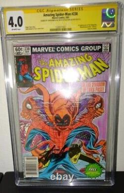 Amazing Spider-man #238 Cgc 4.0 Stan Lee & John R Jr. Signé Le 1er Hobboblin 1983