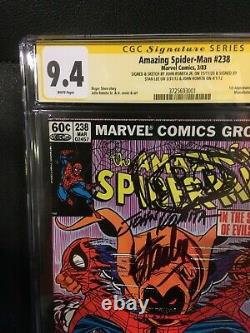 Amazing Spider-man #238 Cgc 9.4 Stan Lee, Romita, Romita Jr Sketch & 3x Signé