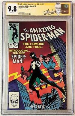 Amazing Spider-man #252 Cgc 9.8 Wp Signé Stan Lee