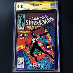 Amazing Spider-man # 252 Signé Par Stan Lee Cgc 9,8 Ss 1er Venom Costume Noir