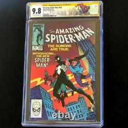 Amazing Spider-man #252 Signé Par Stan Lee Cgc 9.8 Ss 1st Black Suit Venom