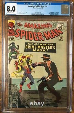 Amazing Spider-man #26 (1965) Cgc 8.0 - O/w To White Pages Stan Lee / Ditko