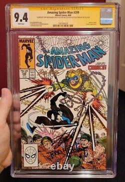Amazing Spider-man #299 Cgc 9,4 Ss Signé 3x Stan Lee, Todd Mcfarlane, Venom